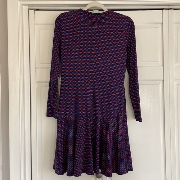 TORY BURCH Jenny Dress in Navy Sea Ocho Rios - Picture 7 of 9